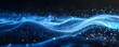 © Five Million Stock - Blue light particles and wave glitters in a 3D abstract digital technology stock image,