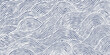 © Dear Reader - Crafted hand drawn wave brush line abstract pattern in white and indigo blue, Japanese and ethnic, tribal wood carving, block print textured surface background, simple graphic for carpet, textile