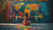 © Osadchyi_I - Child and World Mural