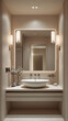 © SecretCanvas - High end modern toilet wash basin in hotel or luxury apartment bathroom combining aesthetics with luxurious functionality Modern Interior Design Inspiration