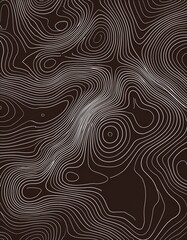 Wall Mural - topographic map patterns, topography line map. vintage outdoors style