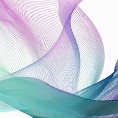 Wall Mural - teal, blue, magenta draped net, wavy curves. abstract watermark for cheque, ticket, banner, website,
