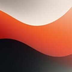 Wall Mural - grainy background, gray orange red white black abstract color wave noisy texture banner poster heade