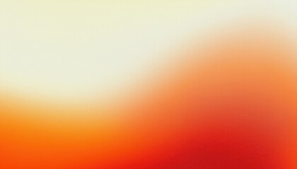 Poster - soft gradient vintage film texture with warm orange and red tones fading into a light cream background, perfect for retro design

