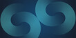© ilham - Abstract circle lines on dark blue background. Geometric stripe line art design for poster  brochure  cover  website  header  web banner  presentation. vector ilustration