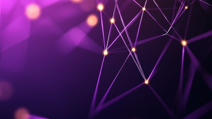 Wall Mural - Abstract Network Pattern Colorful geometric shapes and lines forming an intricate network pattern, data points pulsing with light, representing abstract data visualization.