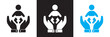 © KD Vector Studio - Childcare icon. Vector illustration. isolated on white and black background. EPS 10