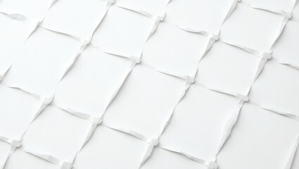 Aufkleber - a close-up shot of a white textured pattern with a woven effect, creating a sense of depth and dimension