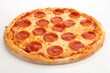 © Rafay - Delicious Pepperoni Pizza with Mozzarella Cheese on Crispy Crust on White Background - Perfect Fast Food Concept for Marketing Materials