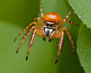 spider in leaf