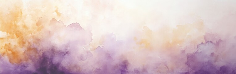 Poster - Muted lavender haze with subtle pencil strokes creating a serene abstract landscape