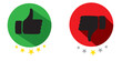 © Aquavisionweath6 - Like and dislike icons set. Thumbs up and thumbs down Vector