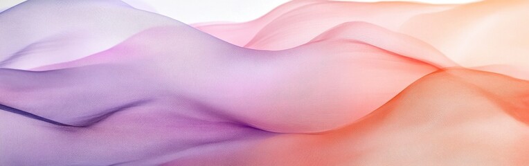 Leinwandbilder - Soft pencil strokes gradient creating a serene atmosphere in gentle hues of purple and orange