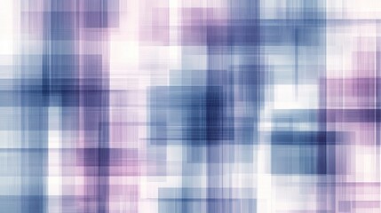 Poster - Mosaic of muted blue tones with abstract grids creating a dynamic and tranquil visual experience