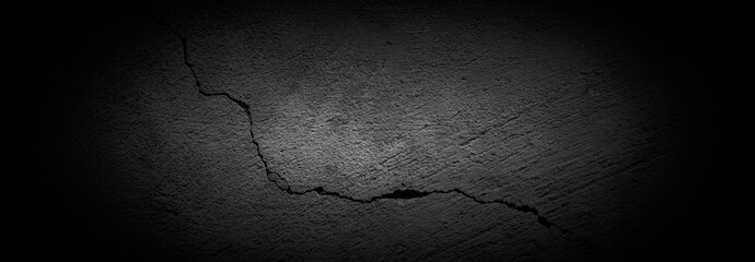 Aufkleber - Old wall texture cement dark black gray background abstract grey color design are light with white gradient background.