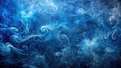 Wall Mural - Abstract Swirling Blue Smoke Design An Ethereal and Dreamlike Background Texture for Artistic Projects