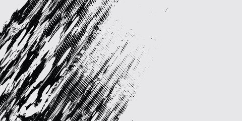 Wall Mural - Black wall texture rough background dark concrete floor or old modern grunge background with black color eps10.