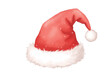 © Dee - Vibrant Red Santa Hat with White Fur and Snowflakes in Background