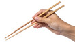 © Uncle-Ice - hand holding chopsticks isolated