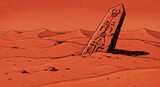 An Ancient Alien Obelisk on Mars