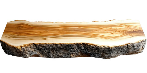 [Transparent Background PNG]Natural Wood Slice Cutting Board