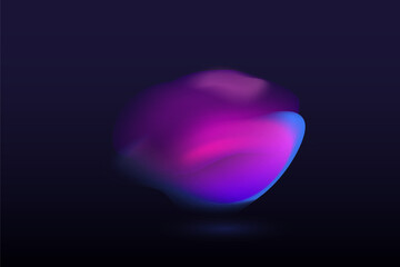 Wall Mural - set of gradient liquid shapes. fluid dynamic elements for your creative graphic design. vector illus