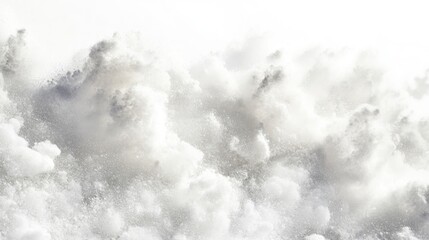 Poster - Close-up of fluffy, textured snow.