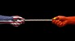 © Gucin - USA vs China Tug-of-War – Symbolic Power Struggle and Geopolitical Tensions