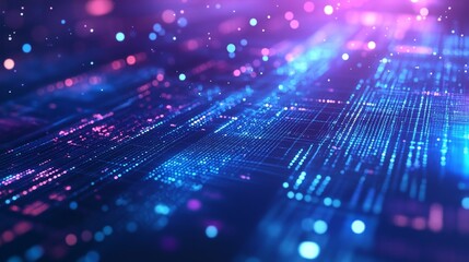 Creating dynamic business visuals digital space abstract background professional environment close-up light bokeh concept