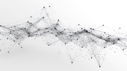 Communication protocols and algorithms visualized as interconnected data points.