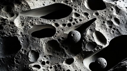 Wall Mural - a black and white photograph of the moon in the night sky