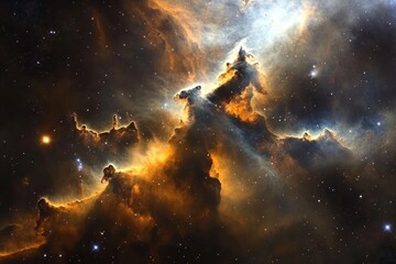 Wall Mural - amazing nebula astronomy universe space.