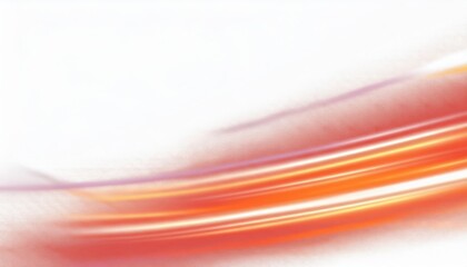Poster - dynamic abstract digital wave with smooth orange, yellow, and white flowing lines on a light background for modern design