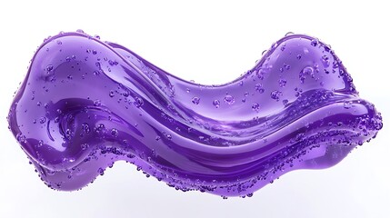 Poster - Abstract image of a flowing purple liquid with bubbles
