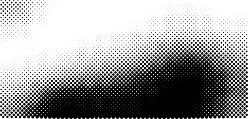 Aufkleber - Abstract grain dot pattern background. Vector halftone gradient texture. Faded dot background pattern in manga, anime style. Pop art style gradation. Vector illustration