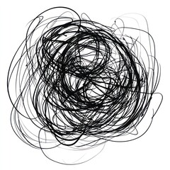 Wall Mural - a less than symbol scribble drawing abstract sketch.