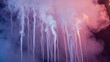 © mevideo - Delicate streams of white and pink smoke cascade downward, blending into a dreamy, abstract composition. The soft gradients, fluid motion, and ethereal textures create a mesmerizing visual effect.