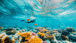 © Sekai - Thrilling snorkeling experience near Komodo Island revealing vivid coral reefs and dynamic underwater ecosystems vibrantly