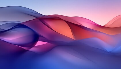 Wall Mural - abstract colorful waves for soft gradient background.