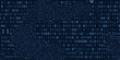 © garrykillian - Abstract binary code cloud background. AI learning on data cyber field. Futuristic digital technology.