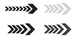 © ISHWARAN - Arrow dynamic symbol. Speed, fast arrows symbols set. Arrow dynamic elements.