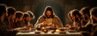 © fotoyou - Jesus Christ at Last Supper with 12 Disciples Banner