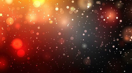 Wall Mural - experience the charm of shimmering silver and red bokeh lights set against a soft black backdrop for