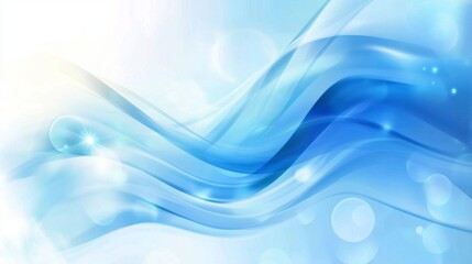 Wall Mural - abstract blue background with smooth gradient and subtle light effects, featuring a modern minimalis