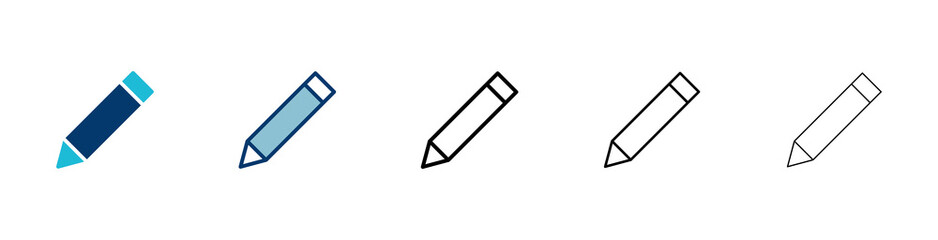 Poster - pencil icon vector isolated on white background. pencil vector icon