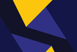 © creativediastudio - Abstract background with geometric shapes. Vector illustration in blue and yellow colors.