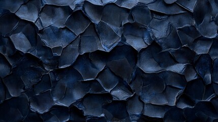Wall Mural - modern dark navy blue hexagonal background with 3d geometric texture and subtle depth effect – futur