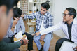 © Gatot - Troubled Man Crying In Support Group Circle And Sharing Story With Therapist