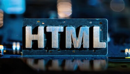 HTML Focused Typography with Blurred Background
