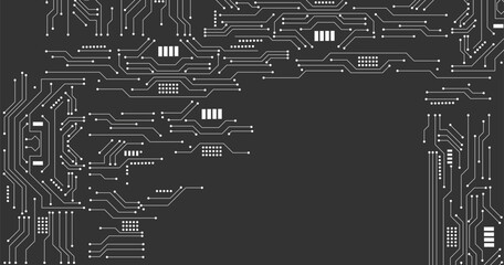 Abstract technology circuit board, Vector background.